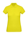 Dames Polo B&C Inspire PW440 Solar Yellow